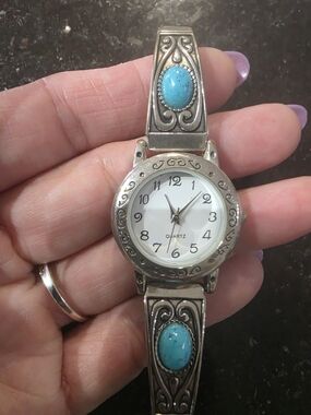 Accutime Silver Stainless Steel Women's Watch Case - Silver